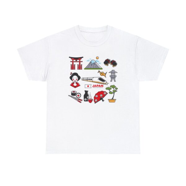 Travel Japan Icons - Unisex Heavy Cotton Tee