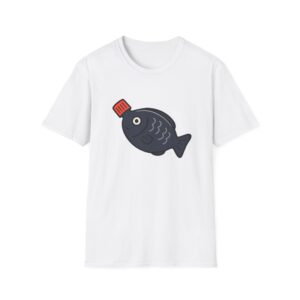 Funny Soy Fish Bottle Graphic Unisex T-Shirt, Casual Wear, Summer Outing Shirt, Eco-friendly Tee