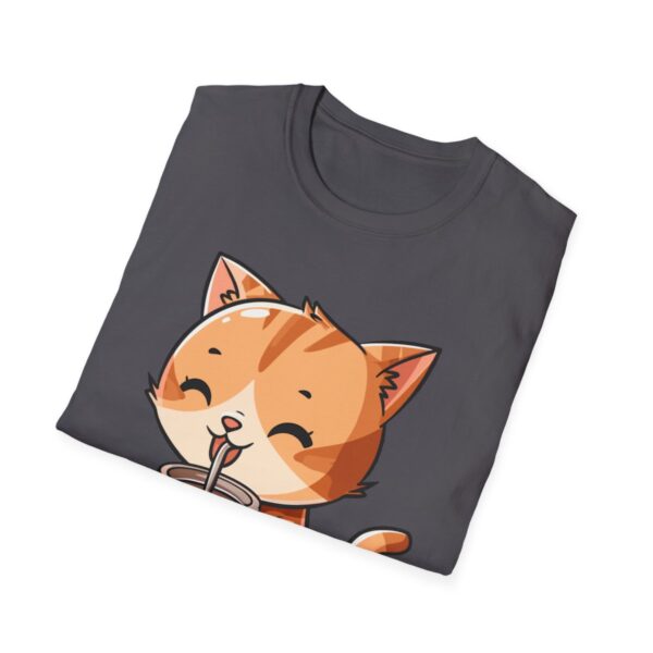 Bubble Tea Kitty - Unisex Softstyle T-Shirt - Image 89