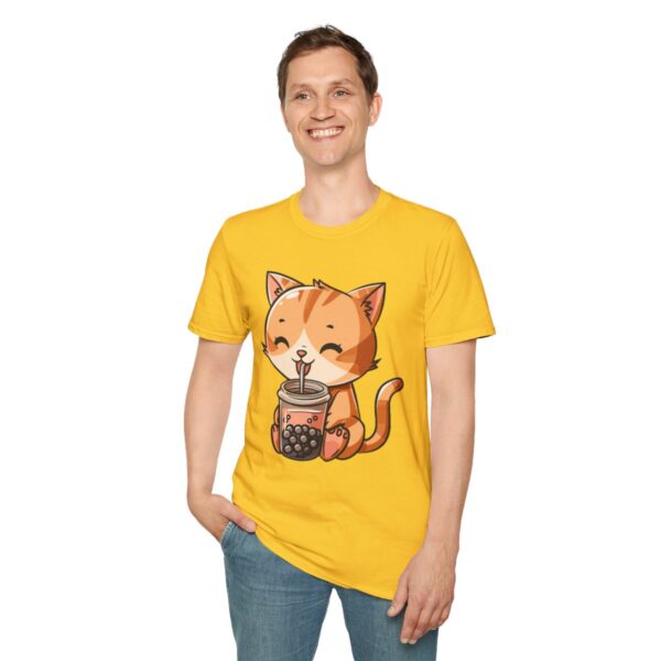 Bubble Tea Kitty - Unisex Softstyle T-Shirt - Image 31