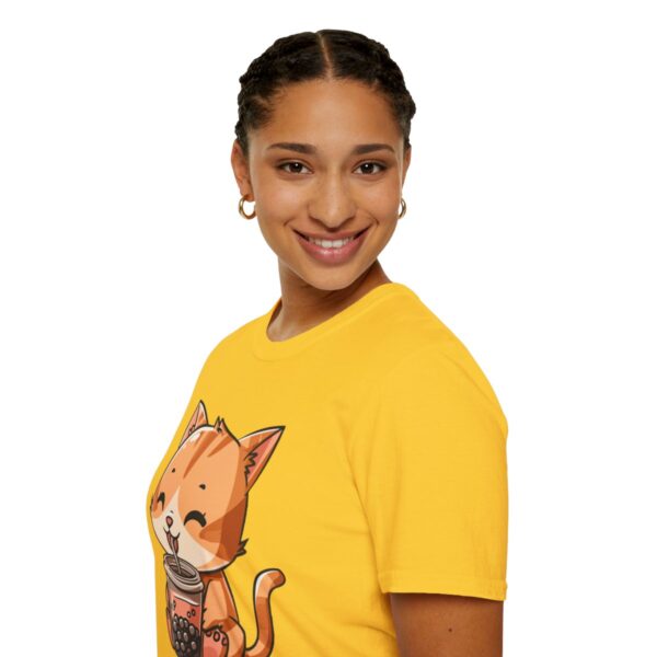 Bubble Tea Kitty - Unisex Softstyle T-Shirt - Image 33