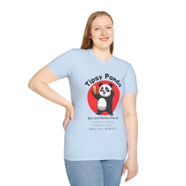 Tipsy Panda Bar and Ramen House - Unisex Softstyle T-Shirt - Image 53
