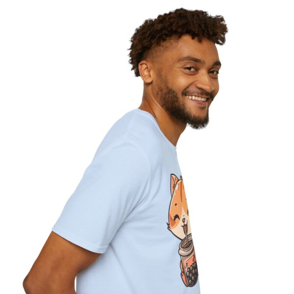 Bubble Tea Kitty - Unisex Softstyle T-Shirt - Image 83