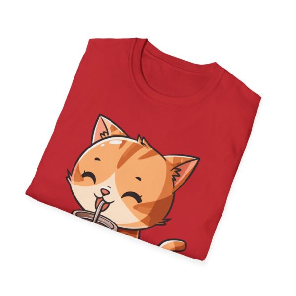 Bubble Tea Kitty - Unisex Softstyle T-Shirt - Image 125