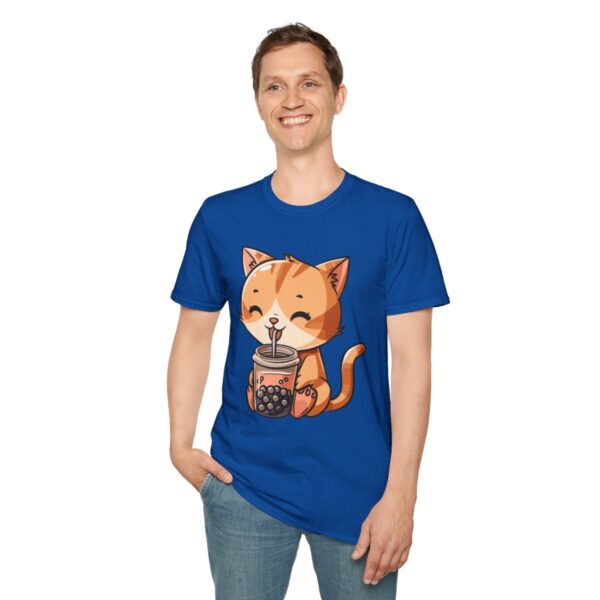Bubble Tea Kitty - Unisex Softstyle T-Shirt - Image 103