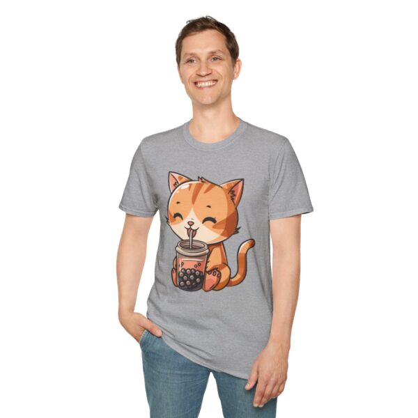 Bubble Tea Kitty - Unisex Softstyle T-Shirt - Image 19