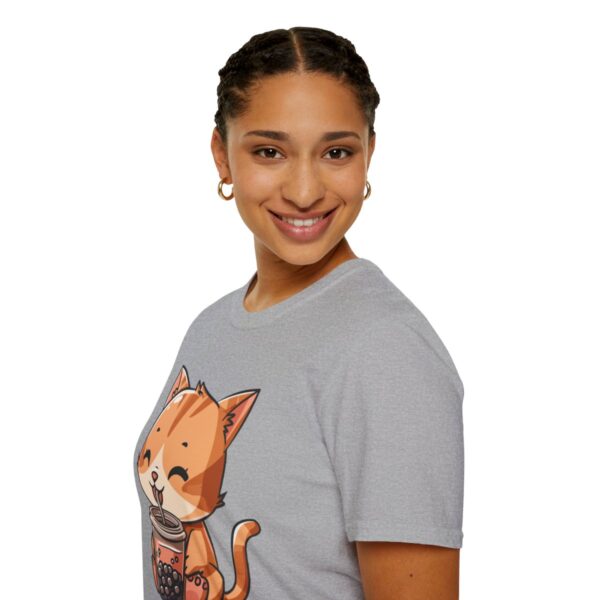 Bubble Tea Kitty - Unisex Softstyle T-Shirt - Image 21