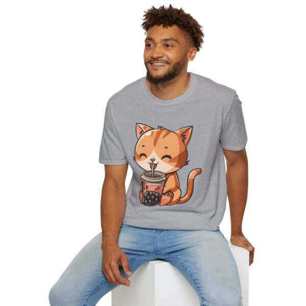 Bubble Tea Kitty - Unisex Softstyle T-Shirt - Image 24