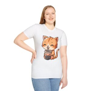 Bubble Tea Kitty - Unisex Softstyle T-Shirt