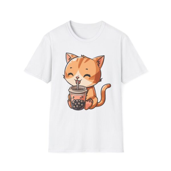 Bubble Tea Kitty - Unisex Softstyle T-Shirt - Image 2