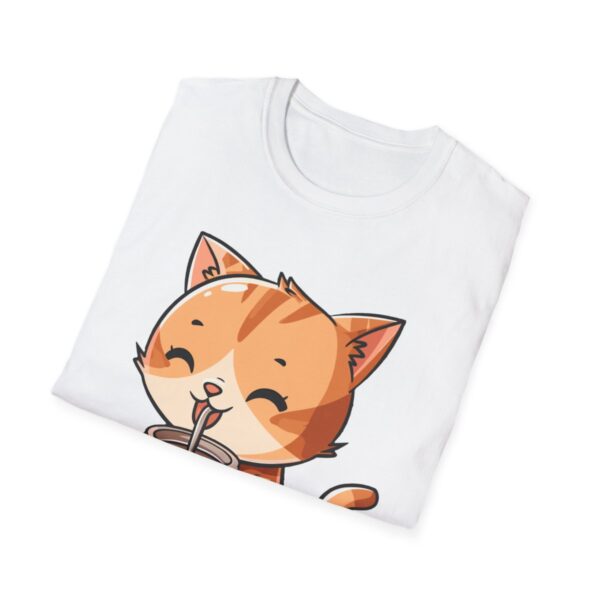Bubble Tea Kitty - Unisex Softstyle T-Shirt - Image 5