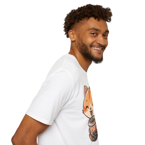 Bubble Tea Kitty - Unisex Softstyle T-Shirt - Image 11
