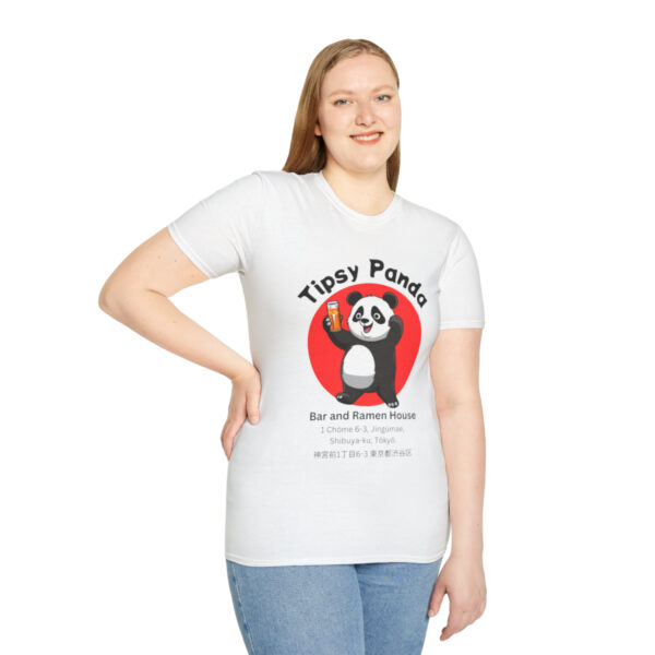 Tipsy Panda Bar and Ramen House - Unisex Softstyle T-Shirt - Image 5