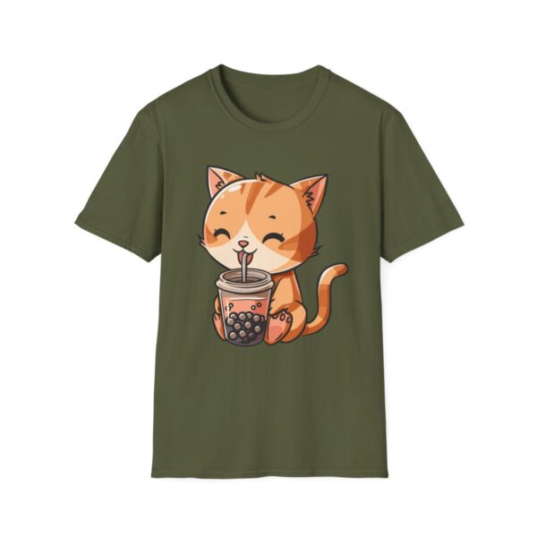 Bubble Tea Kitty - Unisex Softstyle T-Shirt - Image 38