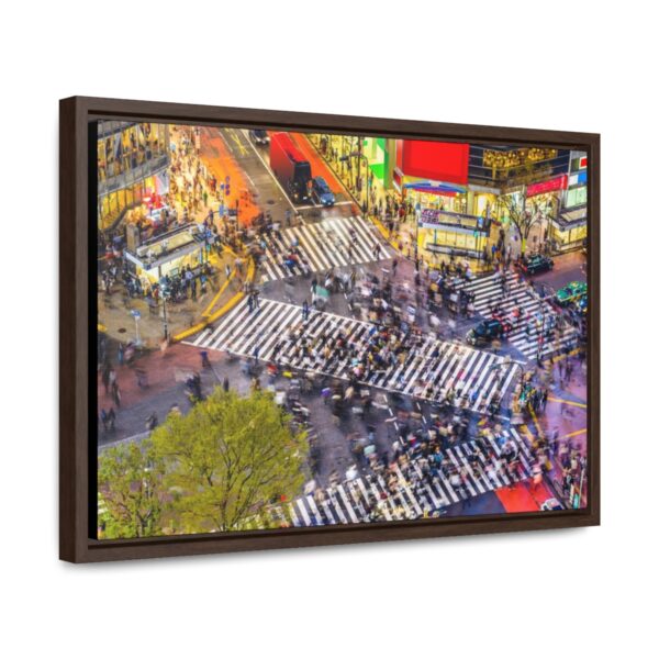 Tokyo's Scramble Crossing - Gallery Canvas Wraps, Horizontal Frame - Image 2