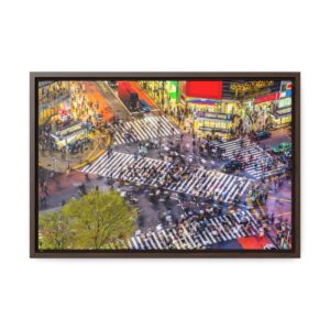 Tokyo's Scramble Crossing - Gallery Canvas Wraps, Horizontal Frame