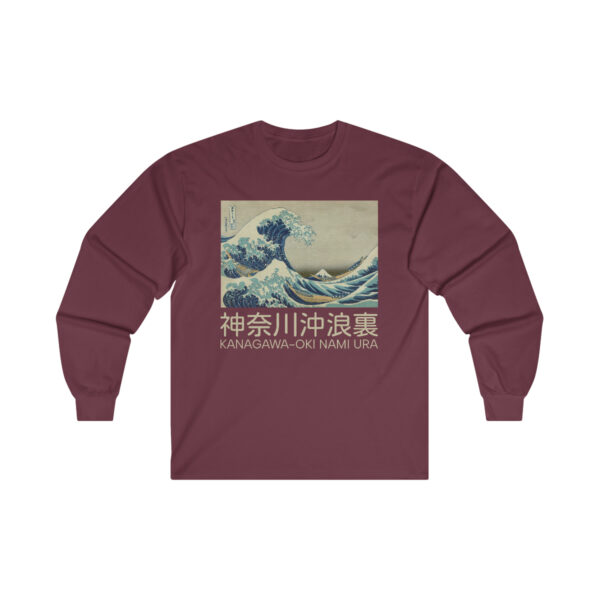 The Great Wave off Kanagawa - Ultra Cotton Long Sleeve Tee - Image 3