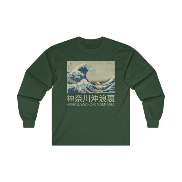 The Great Wave off Kanagawa - Ultra Cotton Long Sleeve Tee - Image 7