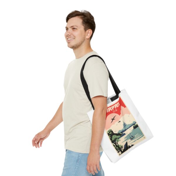 Art Deco Japan Travel (Pagoda) - Tote Bag - Image 7