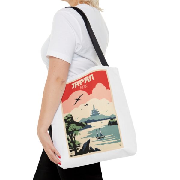Art Deco Japan Travel (Pagoda) - Tote Bag - Image 8