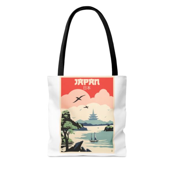 Art Deco Japan Travel (Pagoda) - Tote Bag - Image 3