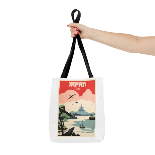 Art Deco Japan Travel (Pagoda) - Tote Bag - Image 4