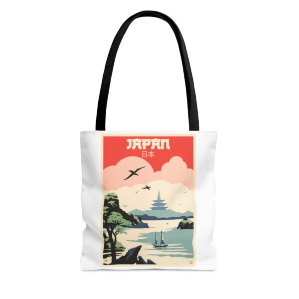 Art Deco Japan Travel (Pagoda) - Tote Bag - Image 2