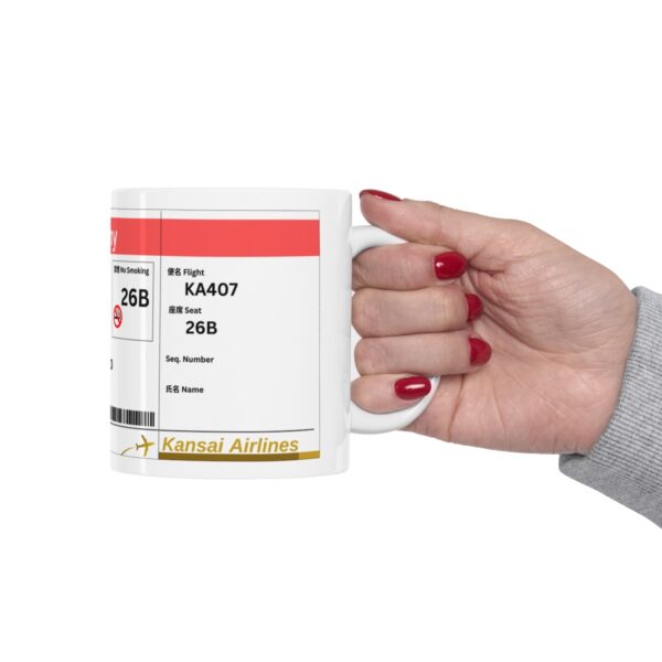 Japanese Boarding Pass - Ceramic Mug 11oz - Image 12