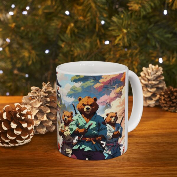 Samurai Bears - Ceramic Mug 11oz - Image 9