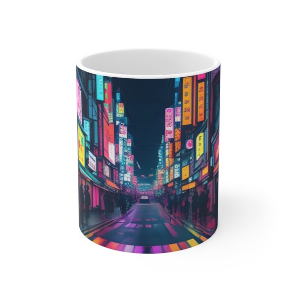 Tokyo Neon Street - Ceramic Mug 11oz