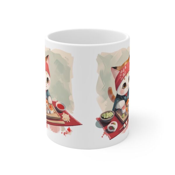 Sushi Kitty - Ceramic Mug 11oz - Image 2