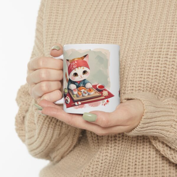 Sushi Kitty - Ceramic Mug 11oz - Image 10
