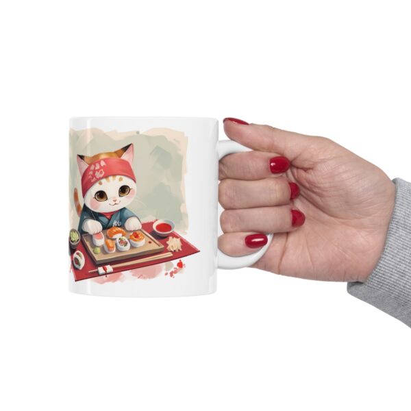Sushi Kitty - Ceramic Mug 11oz - Image 12