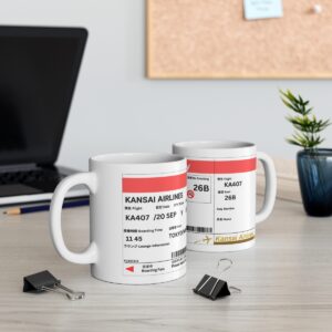 Japanese Boarding Pass - Ceramic Mug 11oz