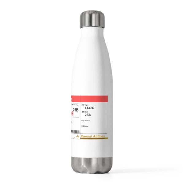 Japanese Boarding Pass - 20oz Insulated Bottle - Image 3