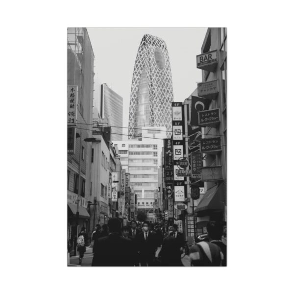 Shinjuku Afternoon - Back and White Canvas Gallery Wraps - Image 2
