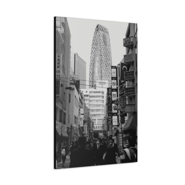 Shinjuku Afternoon - Back and White Canvas Gallery Wraps - Image 3
