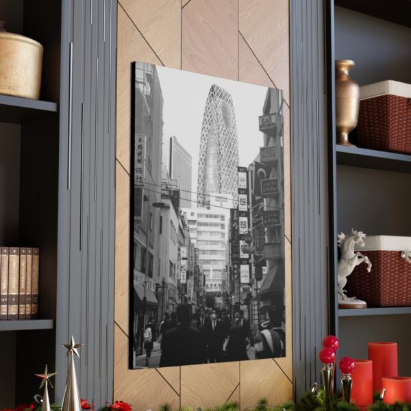 Shinjuku Afternoon - Back and White Canvas Gallery Wraps - Image 7
